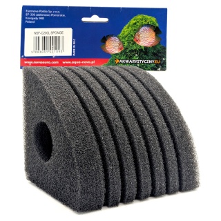Aqua Nova NSF-C200L SPONGE - wkład gąbkowy narożny 12,5x9x10 cm otwór 25 mm