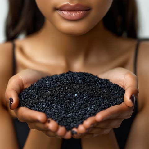 Eco Plant Black River 1 kg – czarny żwirek akwarystyczny 2–4 mm, antyglonowy