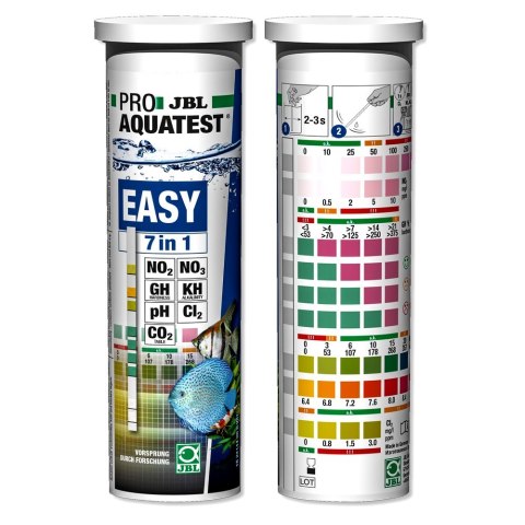 JBL PROAQUATEST EASY 7in1 Paski testowe do szybkiego testu wody akwariowej (2414400)