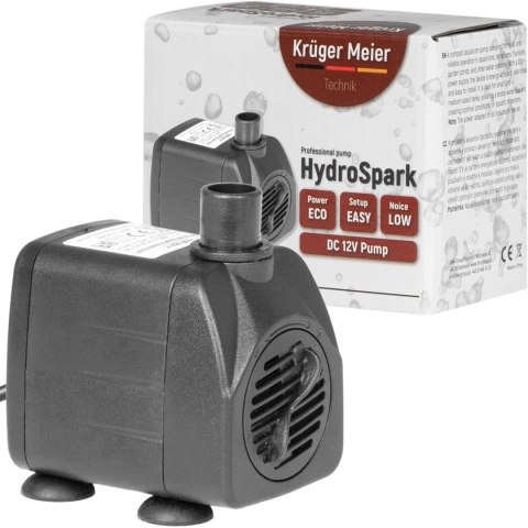 Kruger Meier HydroSpark All Connect - pompa wody 1500l/h 12V i 230V