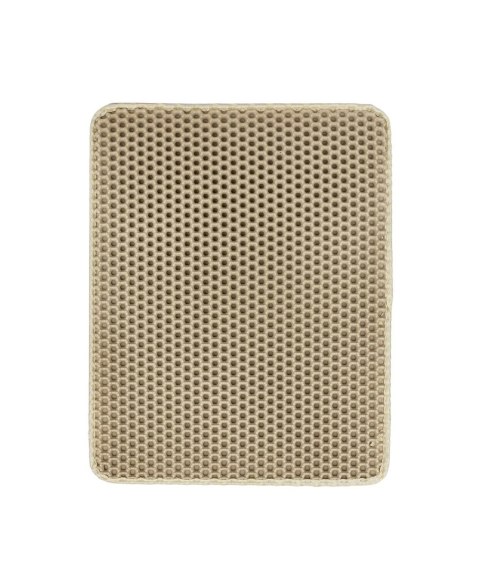 Mata pod kuwetę S 40x50 cm biała kremowa – antypoślizgowa i wodoodporna