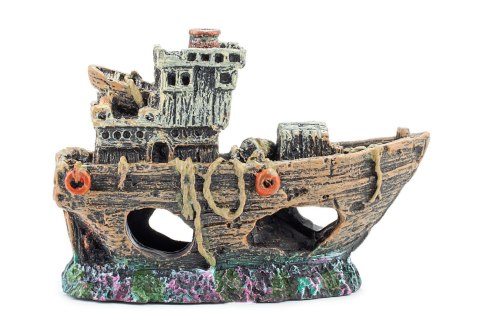 Happet R101 – ozdoba akwariowa wrak statku 8,5 cm, kryjówka dla ryb