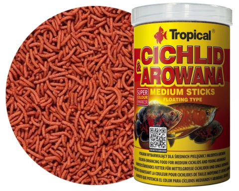 Tropical Cichlid & Arowana Medium Sticks 1000ml/360g – pokarm dla arowan