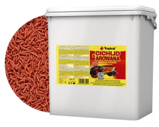 Tropical Cichlid & Arowana Medium Sticks wiadro 10l/3,6kg karma dla arowan