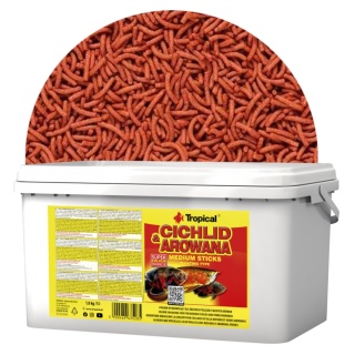 Tropical Cichlid & Arowana Medium Sticks wiadro 5l/1,8kg karma dla arowan