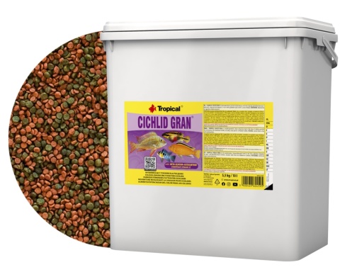 Tropical Cichlid Gran wiadro 10l/5,3kg - granulowany pokarm dla pielęgnic