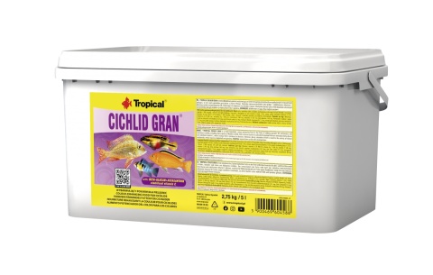 Tropical Cichlid Gran wiadro 5l/2,75kg - granulowany pokarm dla pielęgnic