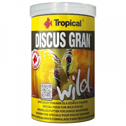 Tropical Discus Gran Wild 1000 ml / 440 g – granulat dla dzikich paletek