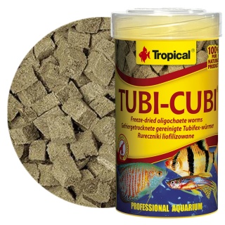 Tropical Tubi-Cubi 100ml/10g – liofilizowane rureczniki dla ryb, Tubifex