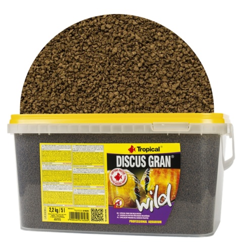 Tropical Discus Gran Wild wiadro 5l / 2,2kg – granulat dla dzikich paletek