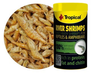 Tropical River Shrimps 100ml/16g – suszone krewetki dla gadów i płazów