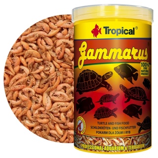 Tropical Gammarus 1000ml/120g – suszone kiełże dla ryb i żółwi