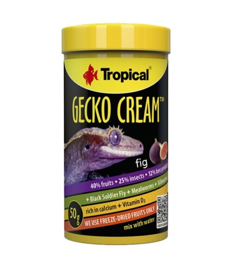Tropical Gecko Cream Fig 100ml/50g – mus dla gekonów owocożernych