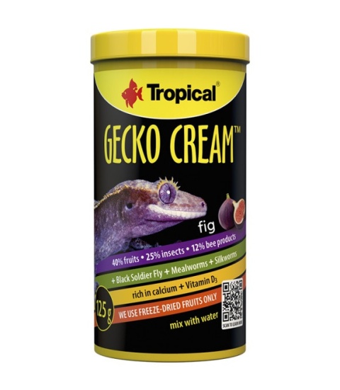 Tropical Gecko Cream Fig 250ml/125g – mus dla gekonów owocożernych