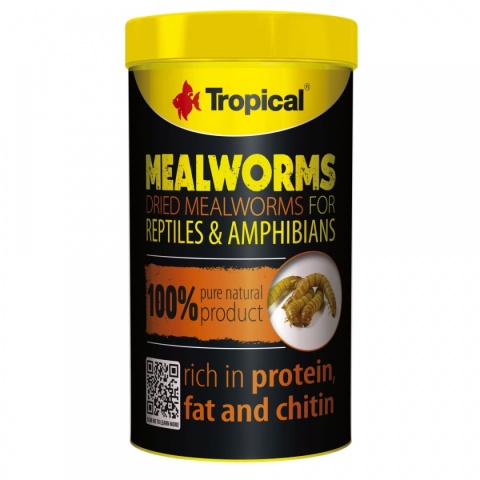 Tropical Meal Worms 250ml/30g – suszone larwy mącznika młynarka dla gadów
