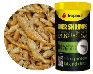 Tropical River Shrimps 250ml/40g – suszone krewetki dla gadów i płazów