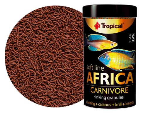 Tropical Soft Line Africa Carnivore S 100ml/60g – pokarm dla pielęgnic