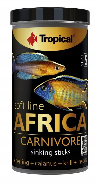 Tropical Soft Line Africa Carnivore S 250ml/150g – pokarm dla pielęgnic