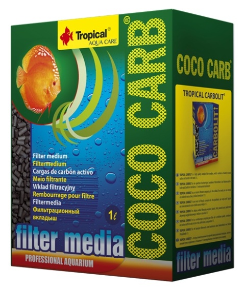 Tropical Coco Carb 1l/420g – węgiel aktywny kokosowy, wkład do akwarium