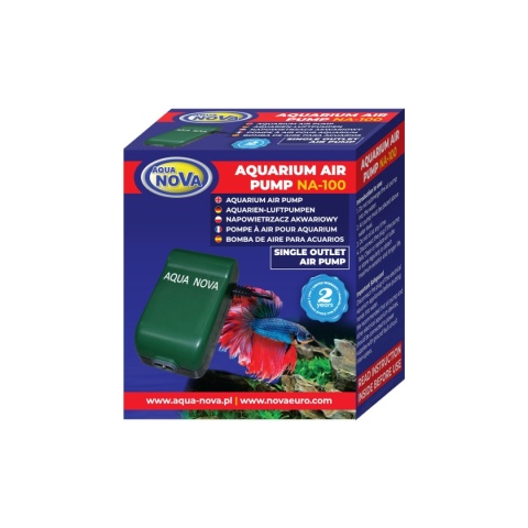AQUA NOVA NA-100 – napowietrzacz membranowy 130 l/h, akwarium 150 l