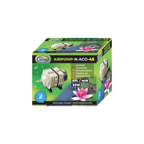 AQUA NOVA N-ACO-45 pompa tłokowa 2700 l/h – napowietrzacz stawów i akwariów