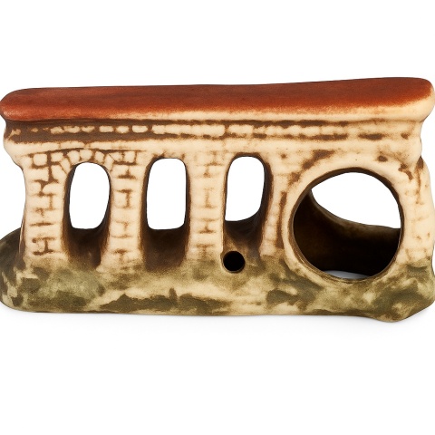 AQUA NOVA Ruiny Małe 11x6x4,5 cm – ceramiczna dekoracja akwariowa