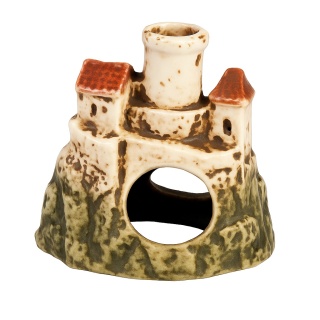 AQUA NOVA Ruiny Zamku 9,5x9x6 cm – ceramiczna dekoracja do akwarium