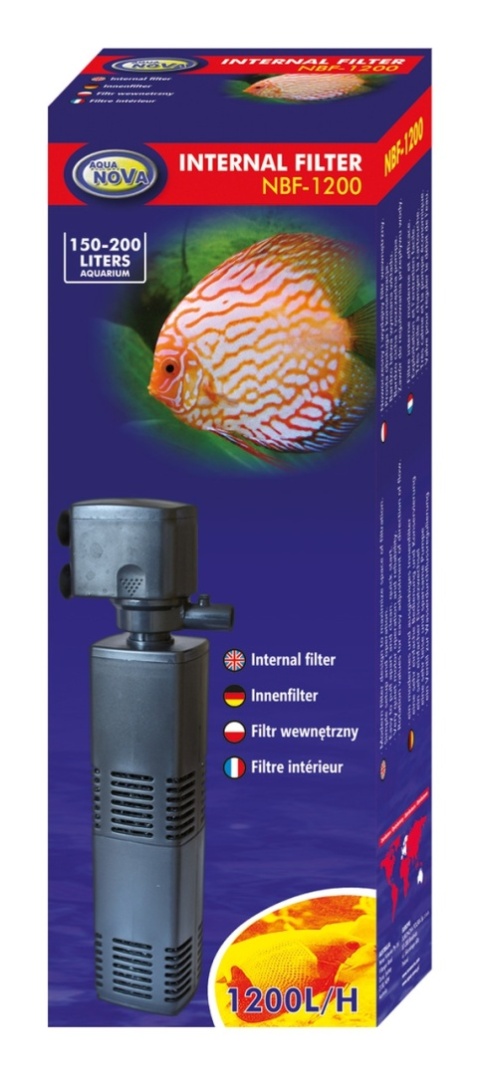 AQUA NOVA NBF-1200 filtr wewnętrzny 1300 l/h – do akwariów 150–200 l