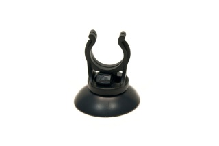 AQUAEL czarna przyssawka 24 mm z uchwytem do rurek 10–12 mm