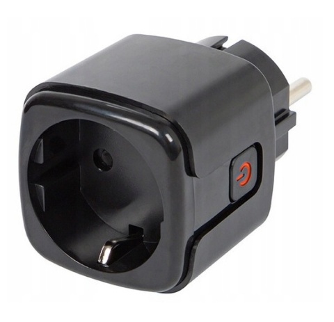 Inteligentne gniazdko WiFi TUYA 16A czarne – watomierz, timer, licznik