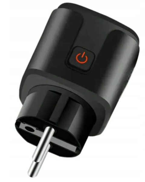 Inteligentne gniazdko WiFi TUYA 16A czarne – watomierz, timer, licznik