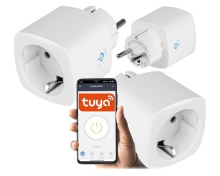 Inteligentne gniazdko WiFi Tuya Smart Life – sterowanie głosowe, pomiar energii