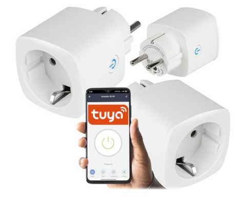 Inteligentne gniazdko WiFi Tuya Smart Life – sterowanie głosowe, pomiar energii