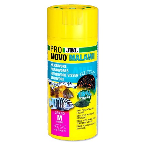 JBL PRONOVO MALAWI GRANO M 250ML CLICK pokarm dla rybek akwariowych (31210)