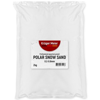 Kruger Meier Polar Snow Sand 2 kg – biały piasek kwarcowy do akwarium