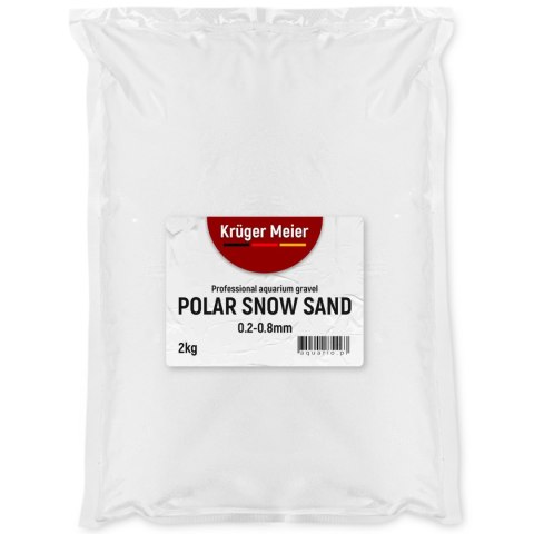 Kruger Meier Polar Snow Sand 2 kg – biały piasek kwarcowy do akwarium