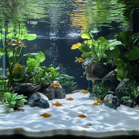 Kruger Meier Polar Snow Sand 2 kg – biały piasek kwarcowy do akwarium