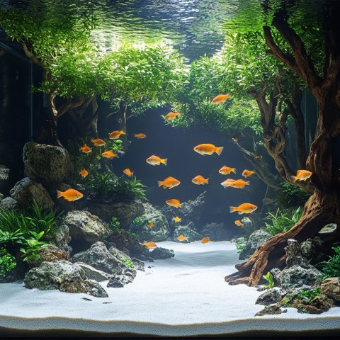 Kruger Meier Polar Snow Sand 2 kg – biały piasek kwarcowy do akwarium