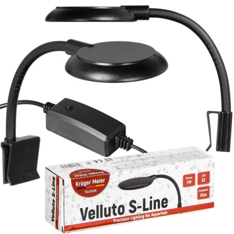 Kruger Meier Velluto S-Line Black - lampa LED do akwarium 10l - 40l