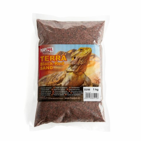 Piasek do terrarium czarno-czerwony 1 kg