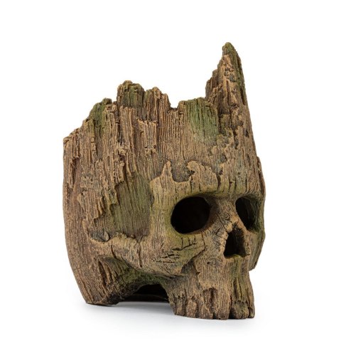 Happet R195 – ozdoba terrarium i akwarium czaszka drewno 12x9x14 cm