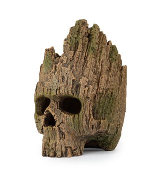 Happet R195 – ozdoba terrarium i akwarium czaszka drewno 12x9x14 cm