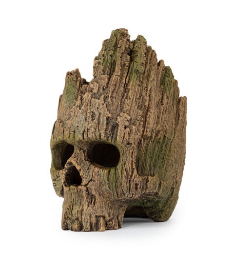Happet R195 – ozdoba terrarium i akwarium czaszka drewno 12x9x14 cm