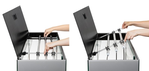 Aquael Glossy St 100 Day&Night 215 l szary z szafką, | Safe Tank, LED 2.0