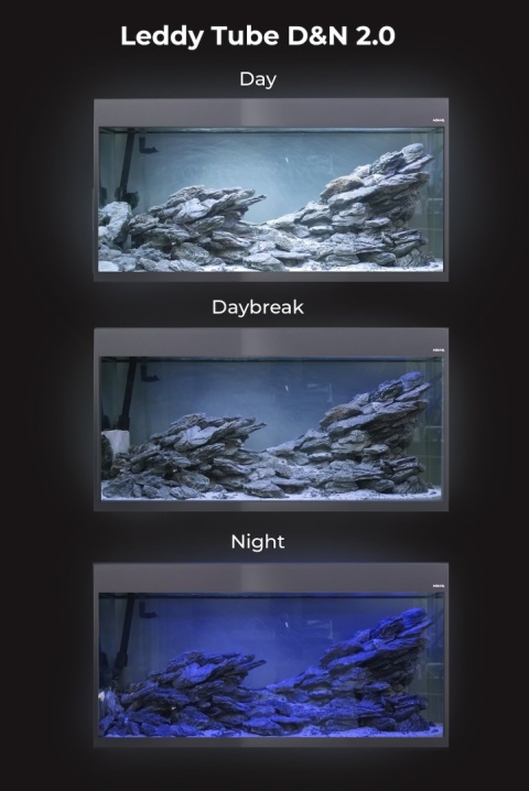 Aquael Glossy St 120 Day&Night 260 l szary z szafką | Safe Tank LED 2.0