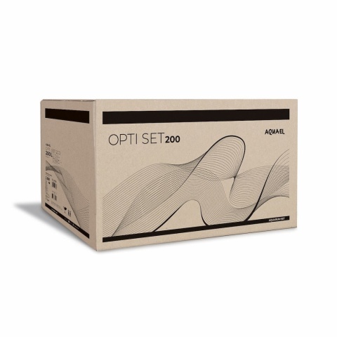 Aquael Opti Set 200 biały 2.0 z szafką, akwarium opti 200 l led Day&Night