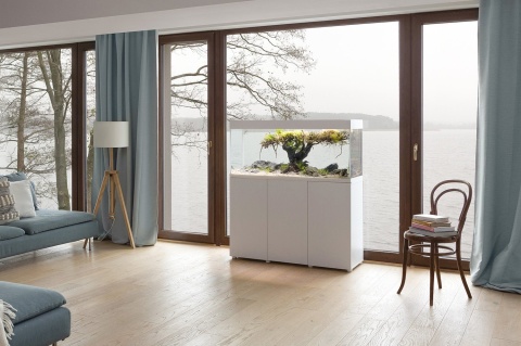 Aquael Opti Set 240 biały 2.0 z szafką, akwarium opti 240 l led Day&Night