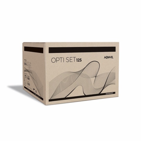 Aquael Opti Set 125 biały 2.0 z szafką, akwarium opti 125 l led Day&Night