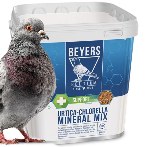 Beyers Urtica-Chlorella Mix 5kg - mieszanka grit, pokrzywa, muszle morskie, algi, nasiona oleiste i białko