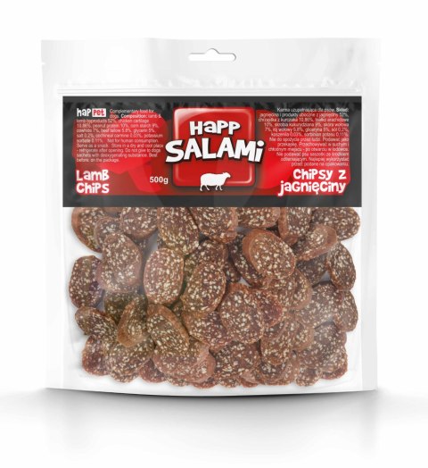 Happet Chipsy z salami z jagnięciny 500 g – przysmak treningowy dla psa